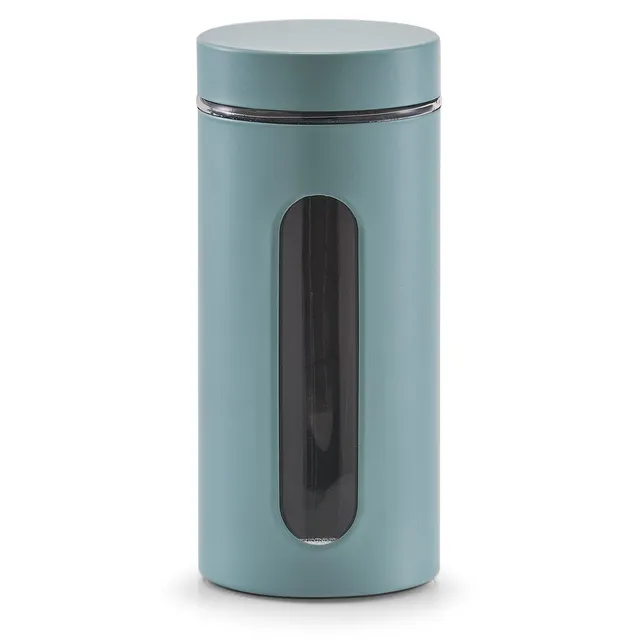zeller-present-k-che-vorratsglas-1200-ml-eukalyptus image 1