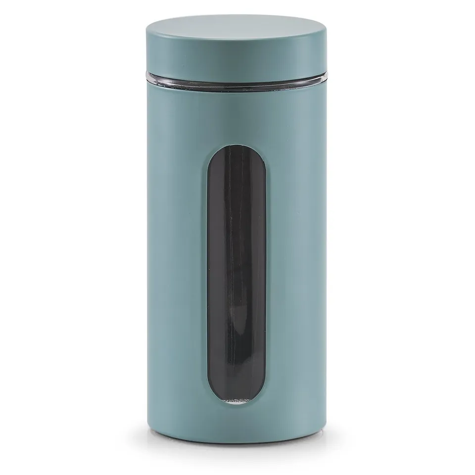 zeller-present-k-che-vorratsglas-1200-ml-eukalyptus image 1