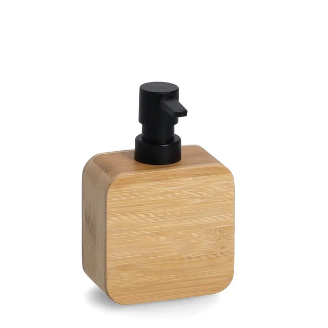 zeller-present-bad-seifenspender-bambus-250-ml-schwarz image 1