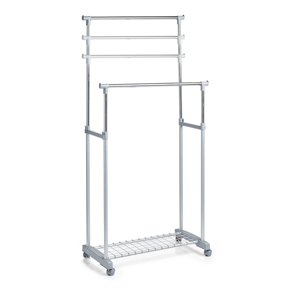 zeller-home-rollkleiderst-nder-2-stufig-metall-h-henverstellbar image 3