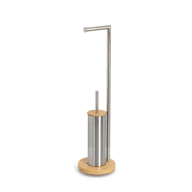 zeller-present-bad-wc-garnitur-edelstahl-bambus image 1