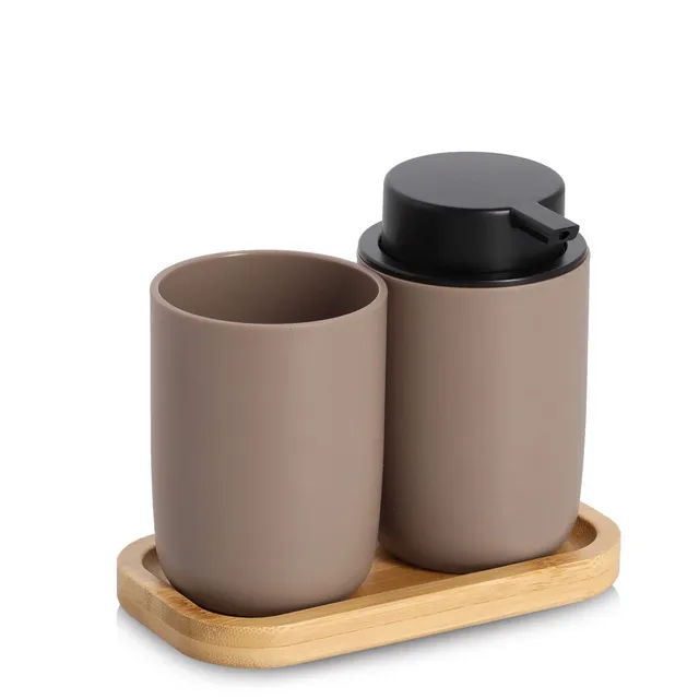 zeller-present-home-living-bad-accessoires-set-3-tlg-mattschwarz image 1