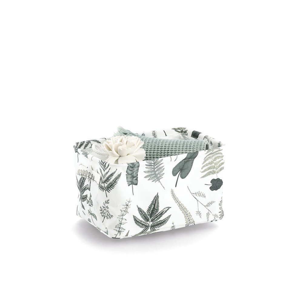 zeller-present-home-aufbewahrungskorb-polyester-leaves-waschbar image 2