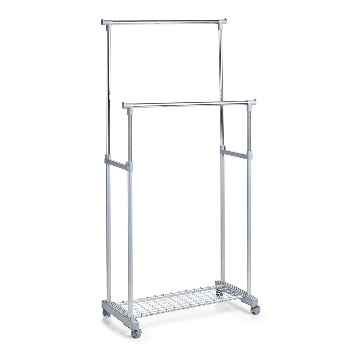 zeller-home-rollkleiderst-nder-2-stufig-metall-h-henverstellbar image 1
