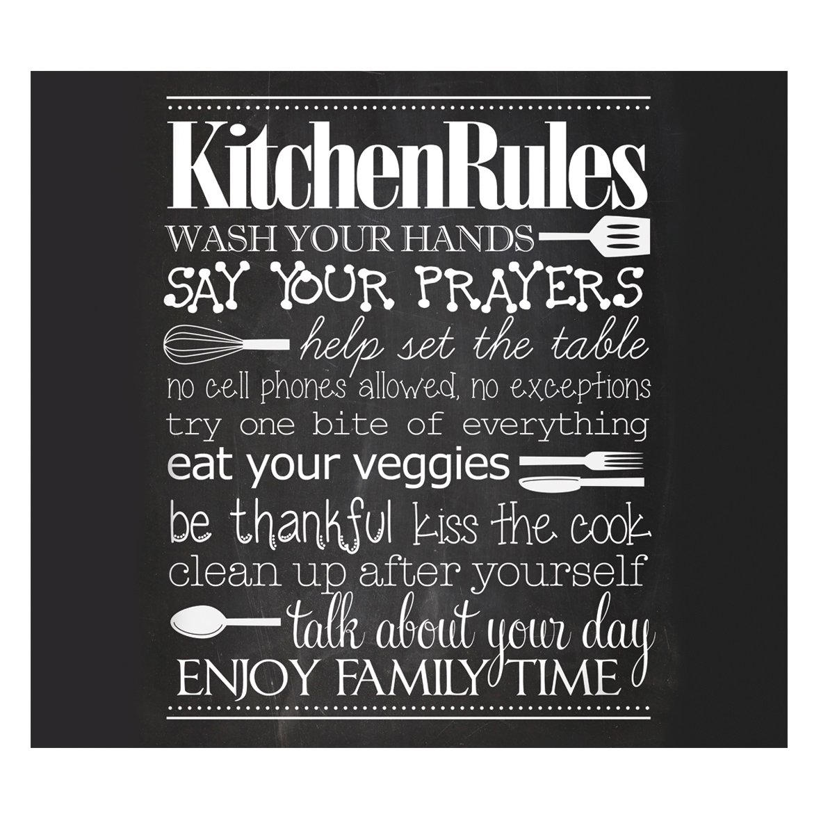 zeller-present-k-che-kitchen-rules-herdabdeckung-glas image 1