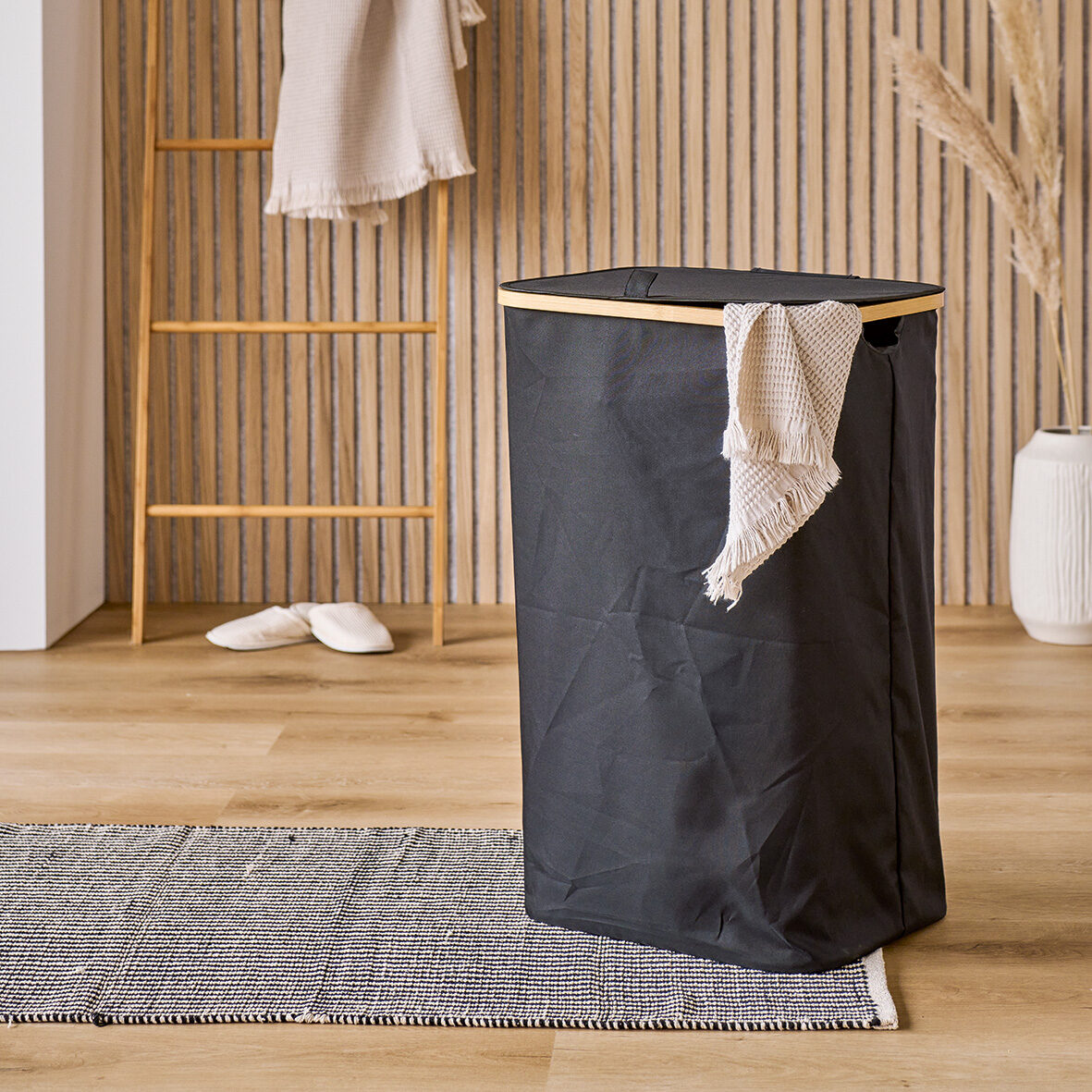 zeller-home-living-w-schesammler-schwarz-mit-tragetasche-deckel image 4