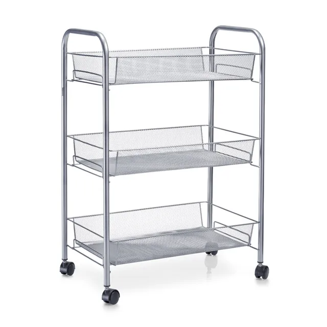 zeller-present-home-living-rollwagen-mesh-servierwagen-3-etagen image 1