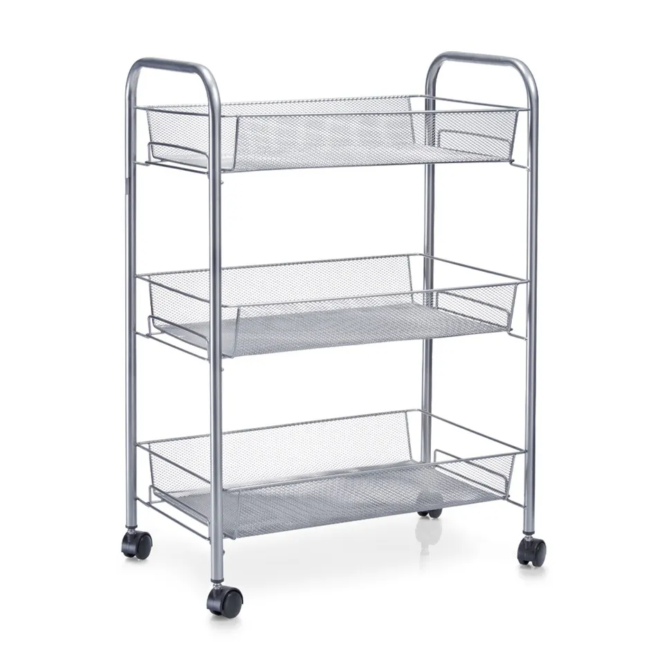 zeller-present-home-living-rollwagen-mesh-servierwagen-3-etagen image 1