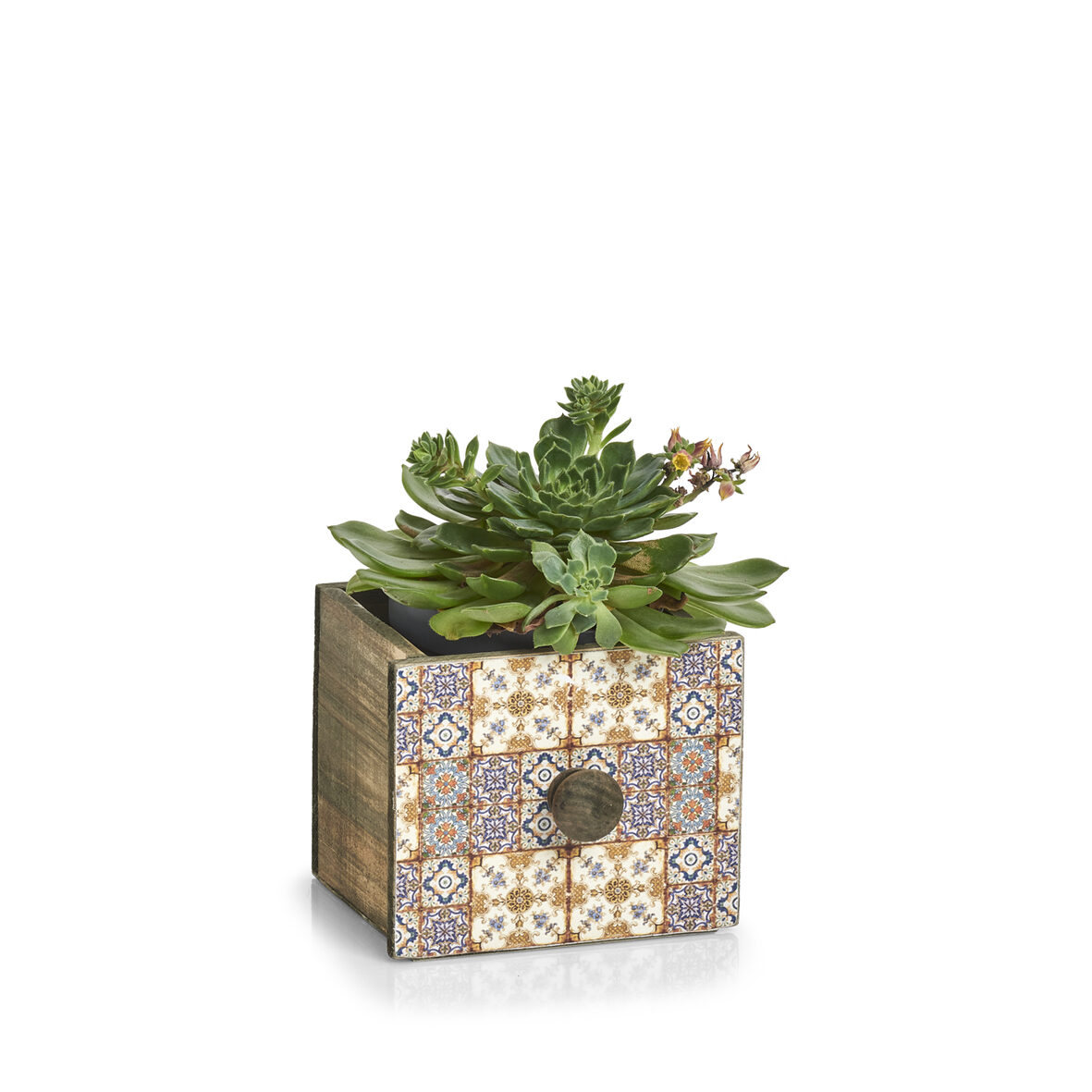 zeller-present-mosaik-schubladenbox-holz-mini image 2