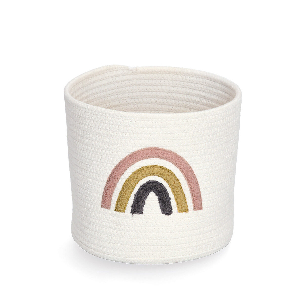 zeller-present-kids-rainbow-aufbewahrungskorb-baumwolle-beige image 1