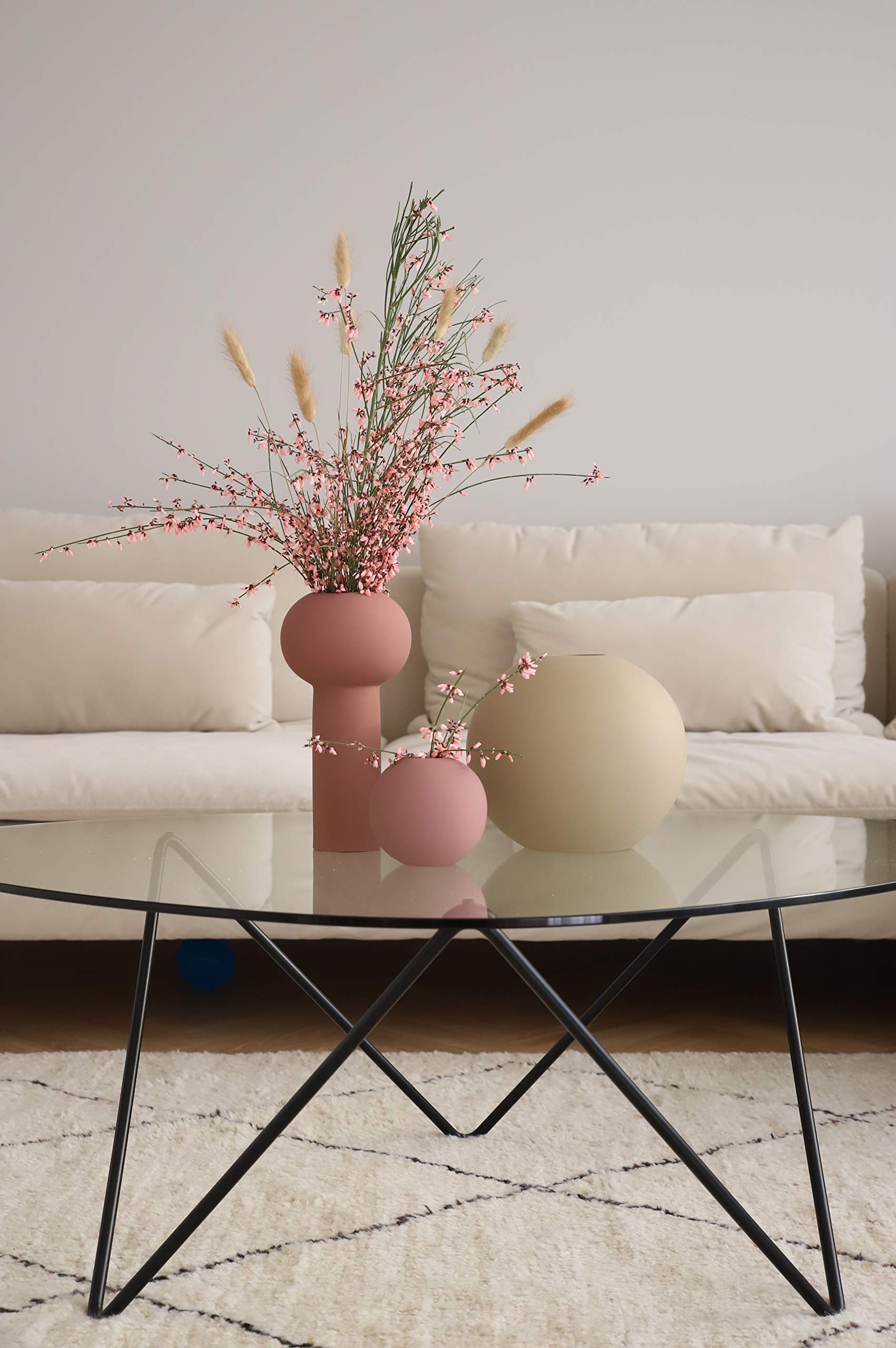 cooee-design-pillar-vase-keramikvase-cinder-rose-24-cm-matt image 4