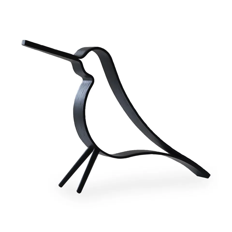 cooee-design-woody-bird-vogelfigur-eiche-schwarz-31-cm image 1