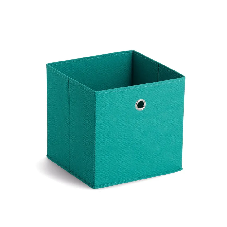 zeller-present-aufbewahrungsbox-vlies-petrol-faltbar image 1