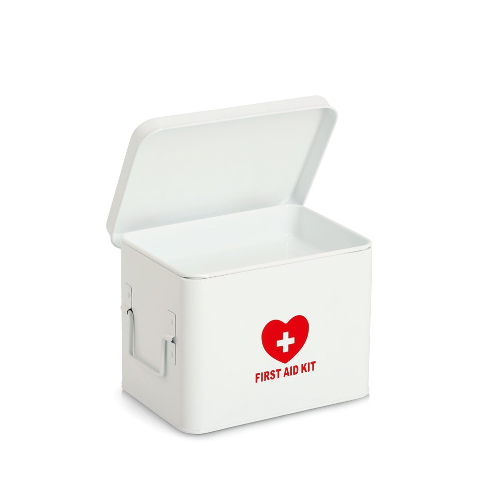 zeller-present-home-medizinbox-metall-wei-first-aid-2-ebenen image 5