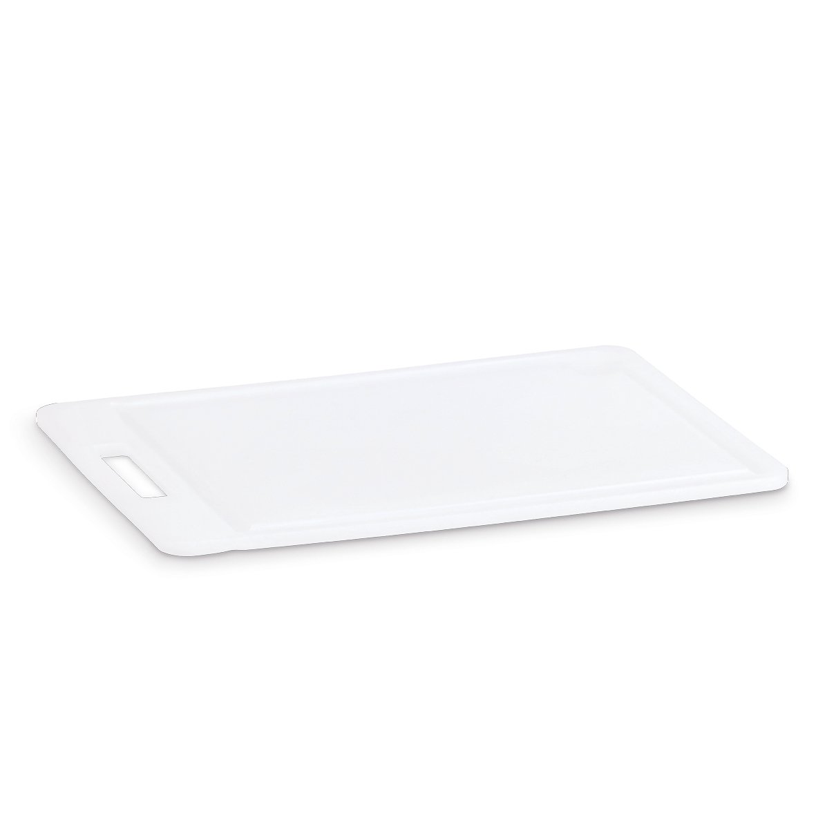 zeller-k-che-schneidebrett-kunststoff-wei-mit-saftrille image 2