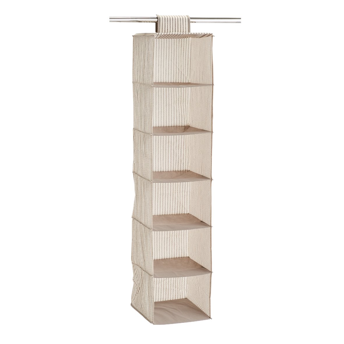 zeller-present-home-h-nge-aufbewahrung-stripes-6-f-cher image 1