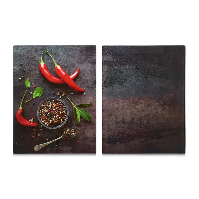 zeller-present-k-che-herdabdeckplatten-chili-xl-2er-set-glas image 1