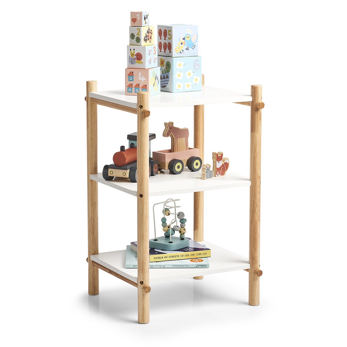 zeller-present-kids-kinder-regal-mdf-gummibaum-wei-3-ebenen image 2