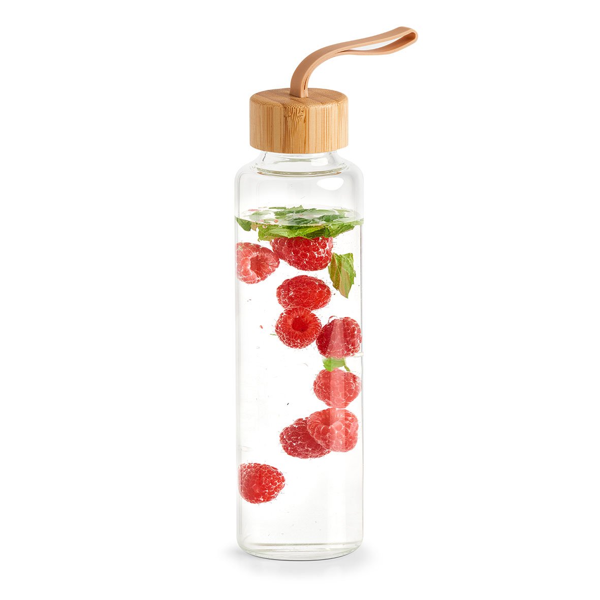 zeller-present-k-che-trinkflasche-to-go-bambus-560-ml-glas image 2