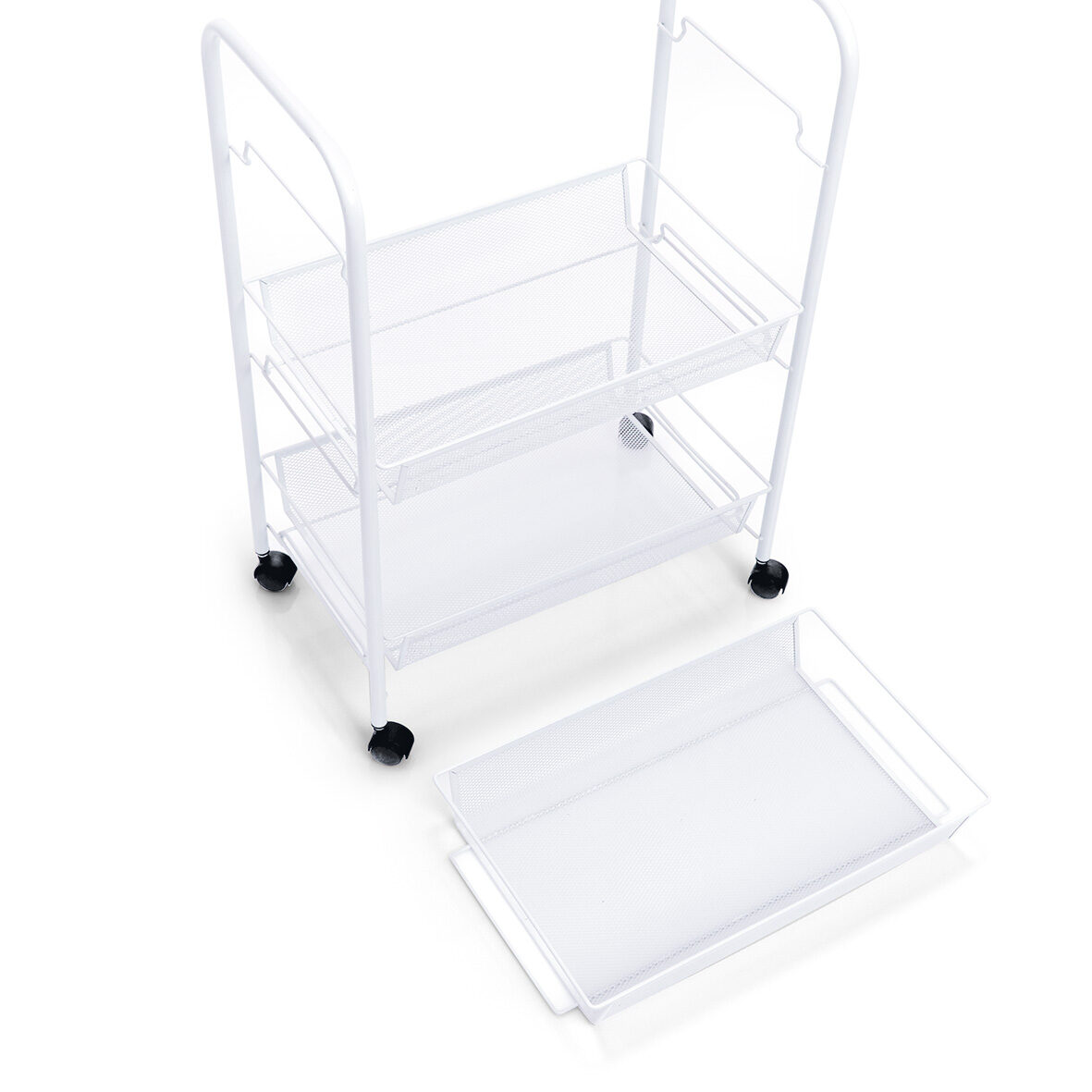 zeller-present-home-living-rollwagen-mesh-servierwagen-wei image 3