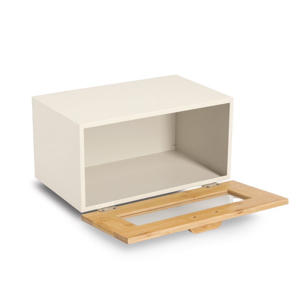 zeller-present-k-che-brotkasten-metall-bambus-beige-mit-klappe image 5