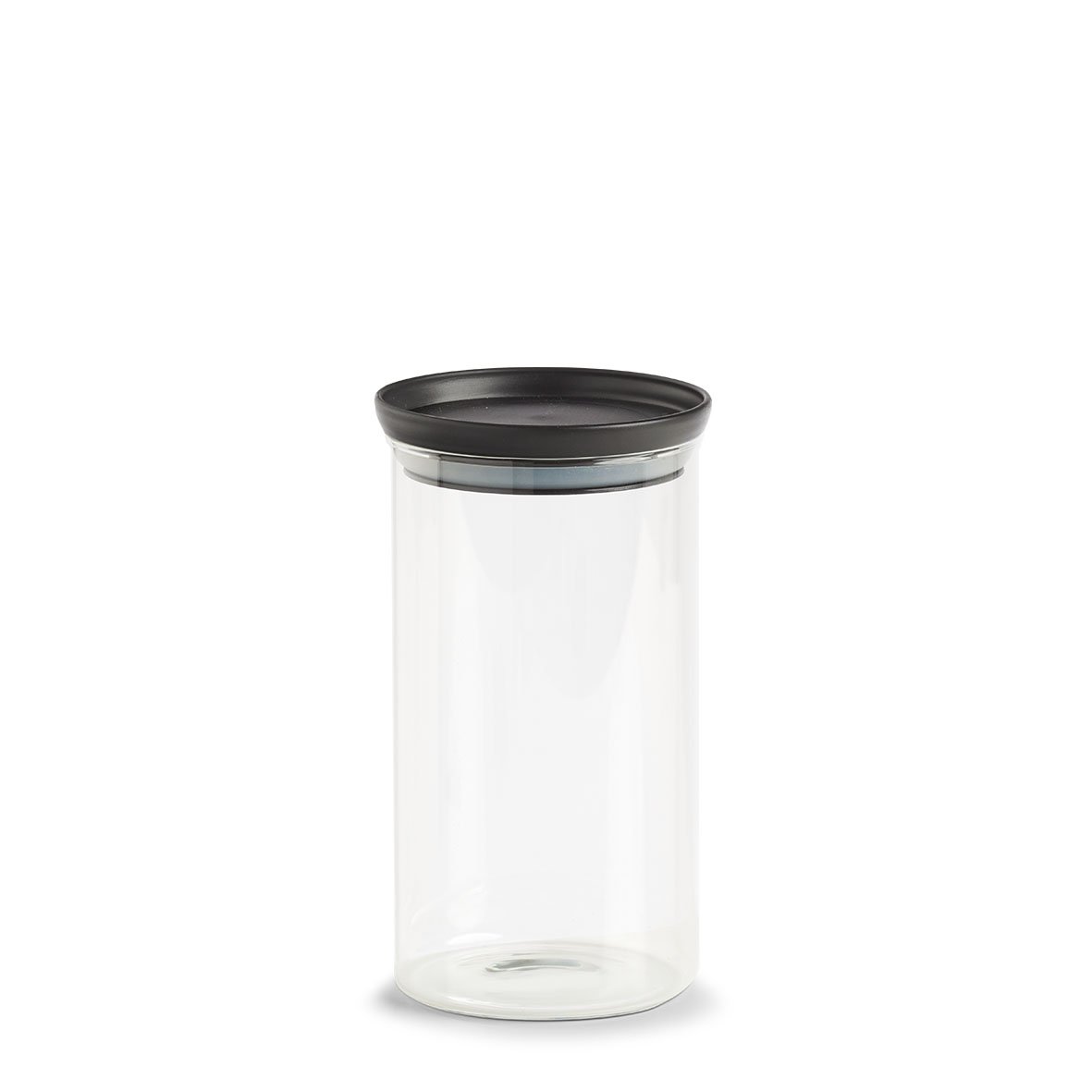 zeller-present-k-che-vorratsglas-kunststoffdeckel-950-ml-schwarz image 1
