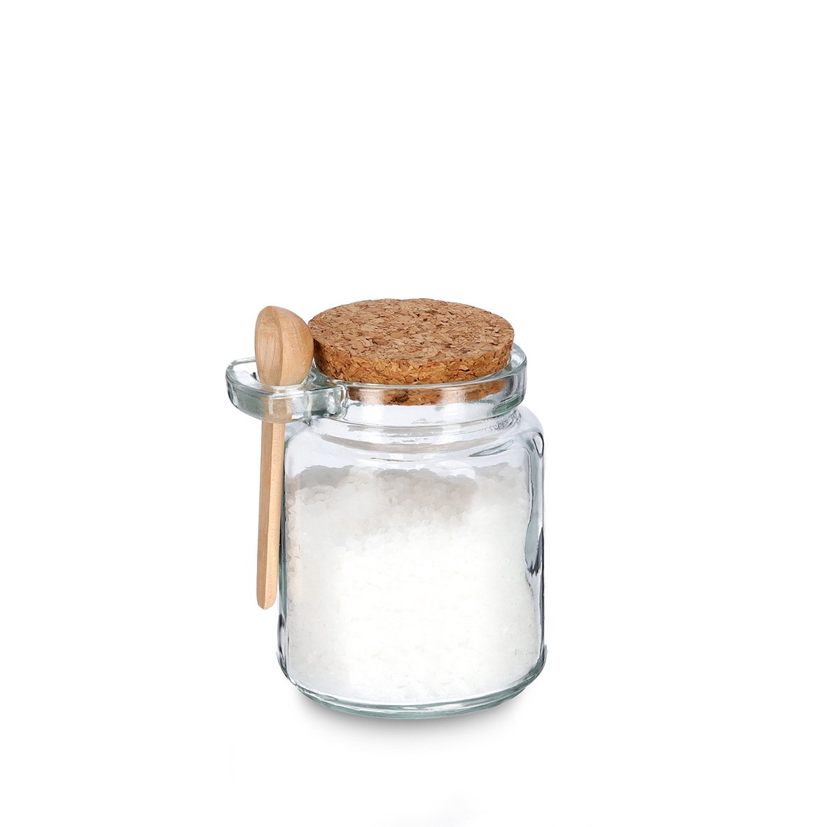 zeller-present-k-che-vorratsglas-240-ml-korkdeckel-mit-l-ffel image 2