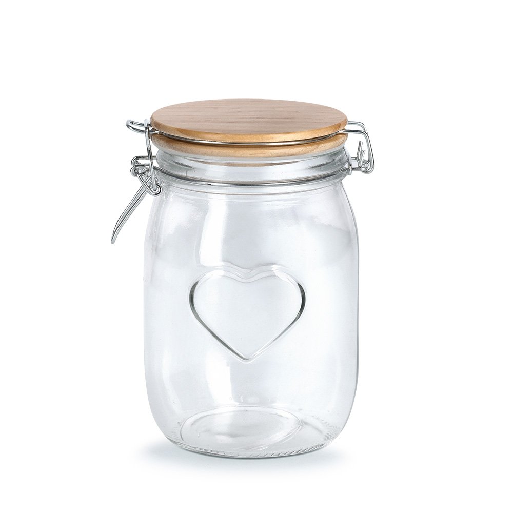 zeller-present-k-che-vorratsglas-heart-1000-ml-b-gelverschluss image 1
