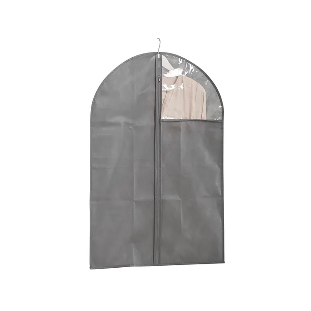 zeller-present-home-living-kleiderh-lle-vlies-grau-fenster image 1
