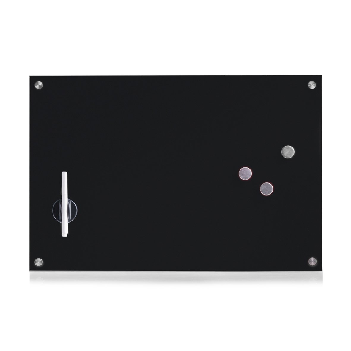 zeller-present-memoboard-glas-schwarz-beschreibbar image 1