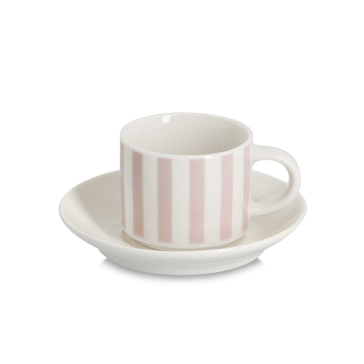 zeller-k-che-espresso-set-stripes-8-tlg-porzellan-beige image 2