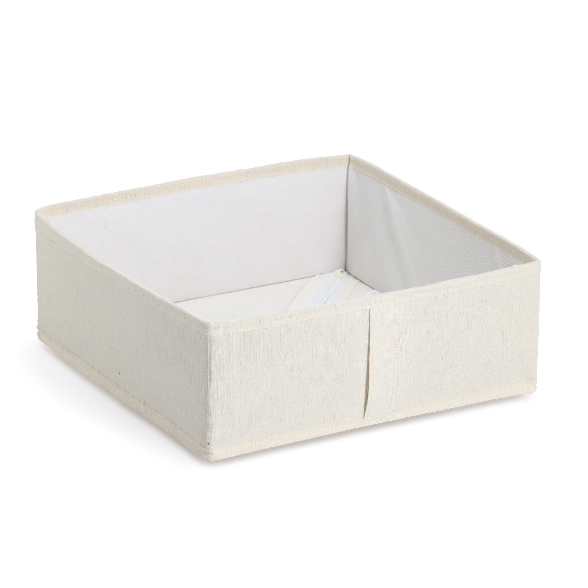 zeller-home-living-aufbewahrungsbox-polyester-beige-faltbar image 1