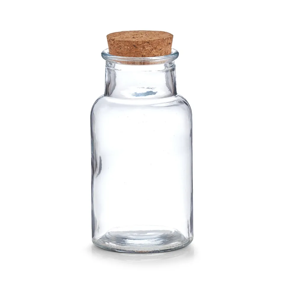 zeller-present-k-che-vorratsglas-korkdeckel-250-ml-gew-rzglas image 1