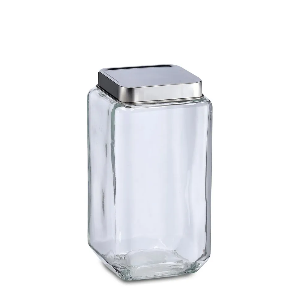 zeller-k-che-vorratsglas-2000-ml-edelstahldeckel image 1