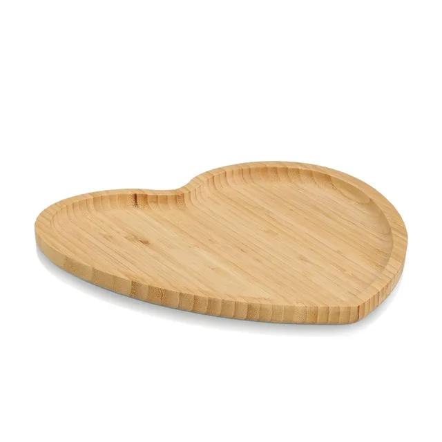zeller-present-table-serviertablett-herz-bambus-gro image 1