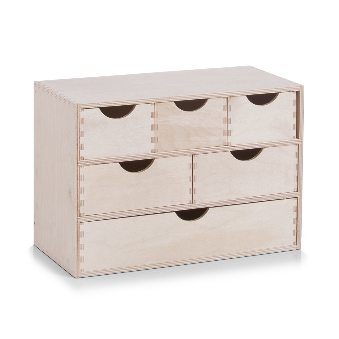 zeller-present-home-schubladenelement-6er-birke-mini-kommode image 1