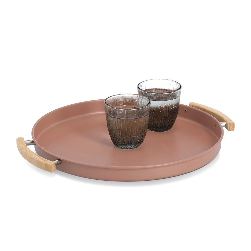 zeller-present-table-serviertablett-metall-gummibaum-mocca image 4