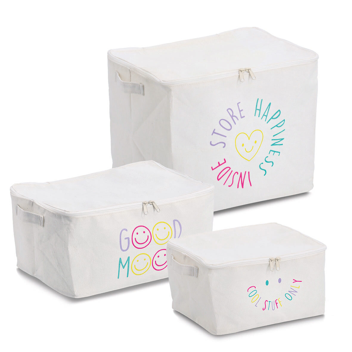 zeller-present-cool-stuff-aufbewahrungsbox-creme-mit-rei-verschluss image 2