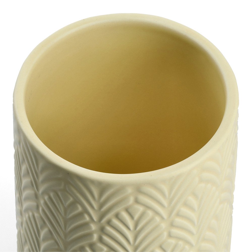 zeller-present-k-che-vorratsdose-keramik-720-ml-gelb-bambusdeckel image 3