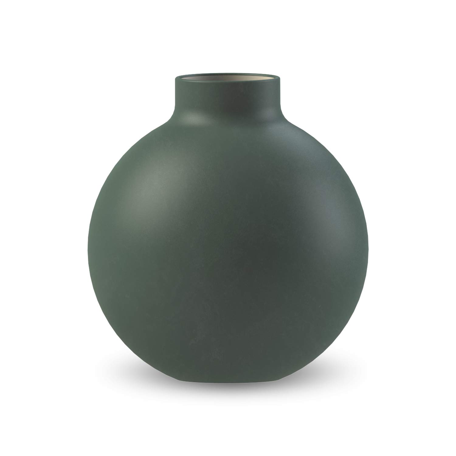 cooee-design-collar-vase-dark-green-keramikvase-14cm image 1