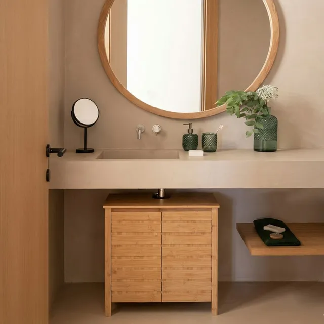 andrea-house-waschbeckenunterschrank-bambus-mit-regal-badschrank image 1