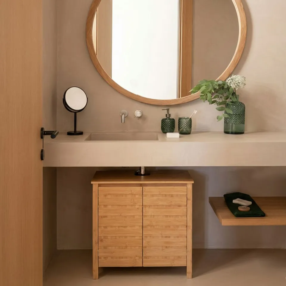 andrea-house-waschbeckenunterschrank-bambus-mit-regal-badschrank image 1