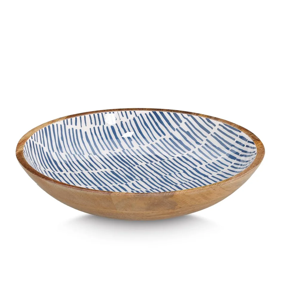 zeller-present-k-che-schale-mangoholz-blau-obstschale image 1