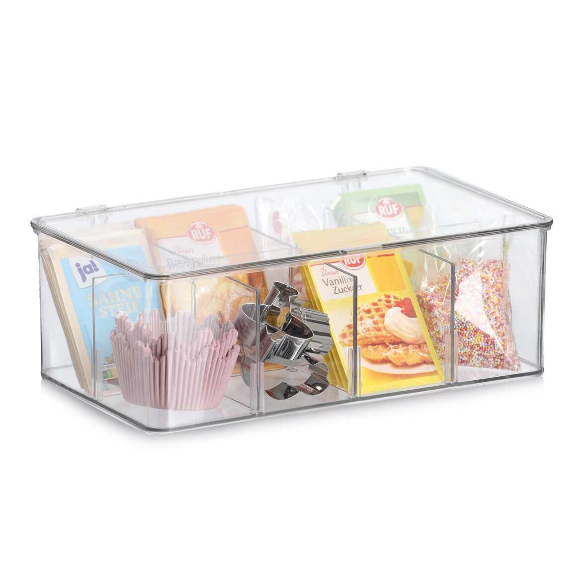 zeller-present-home-organizer-8-f-cher-kunststoff-klar image 3