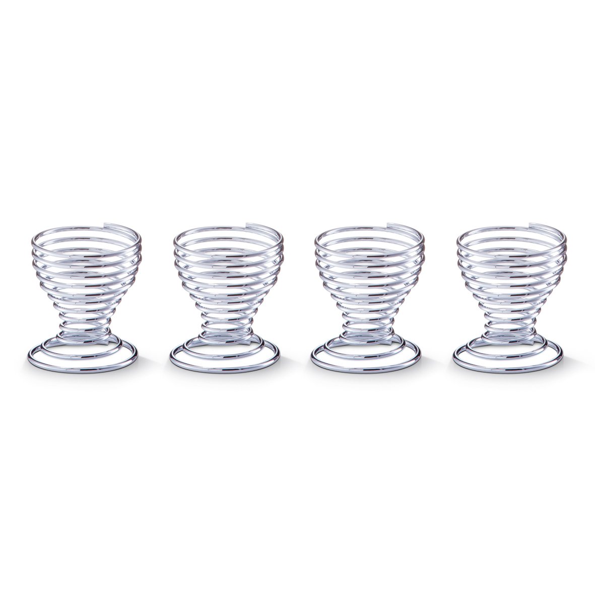 zeller-present-k-che-eierbecher-set-4-tlg-metall-verchromt image 1