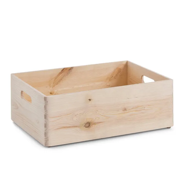 zeller-present-allzweckkiste-holz-stapelbar-natur image 1
