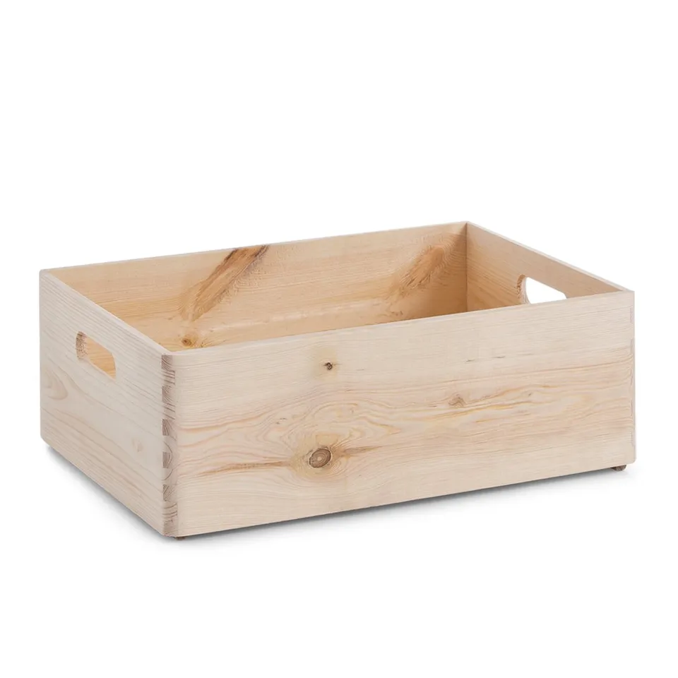 zeller-present-allzweckkiste-holz-stapelbar-natur image 1
