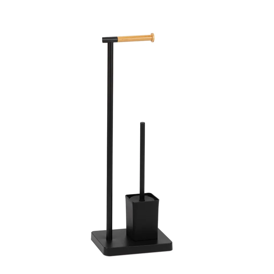 andrea-house-wc-set-bambus-schwarz-papierhalter-b-rste image 1