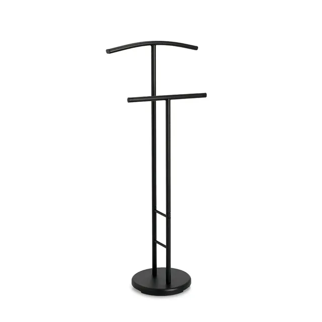 zeller-home-herrendiener-metall-schwarz-kleiderst-nder image 1