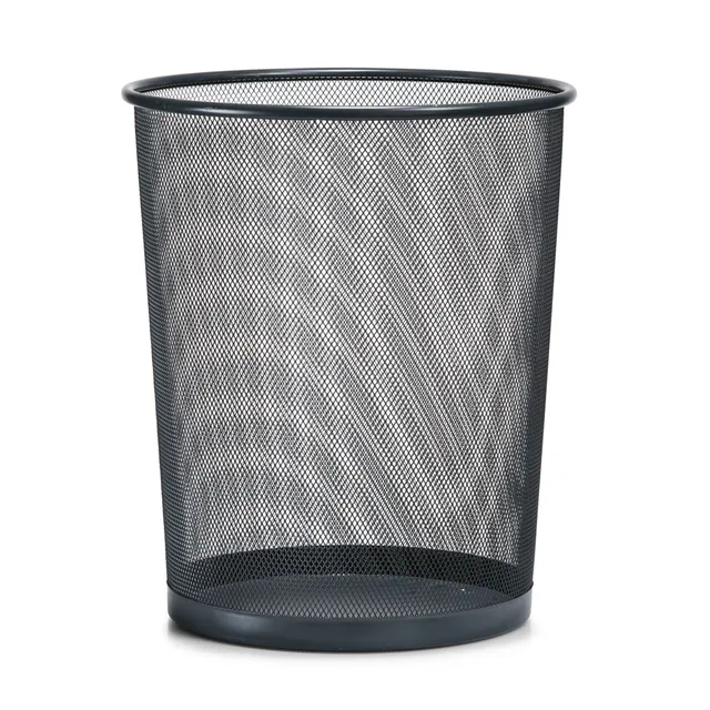 zeller-office-papierkorb-mesh-metall-anthrazit image 1